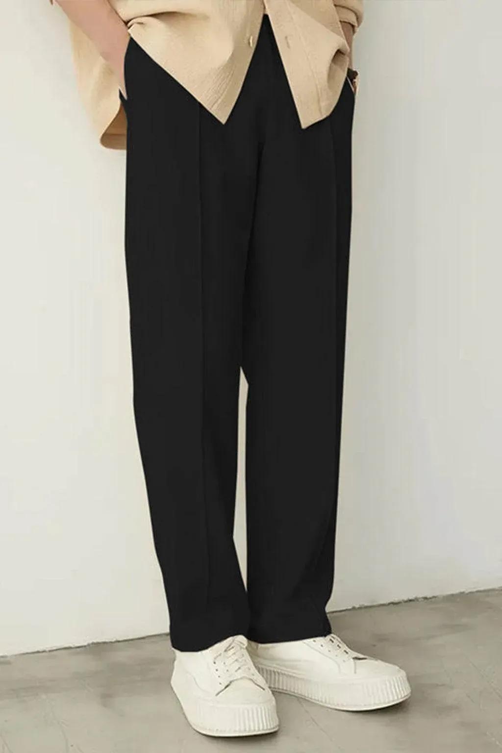 Noir Relaxed-Fit Trousers - Black EW-000390