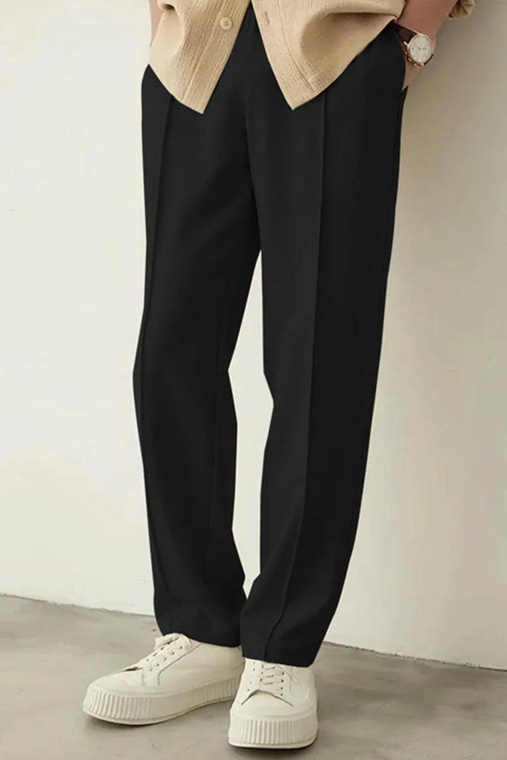 Noir Relaxed-Fit Trousers - Black EW-000390