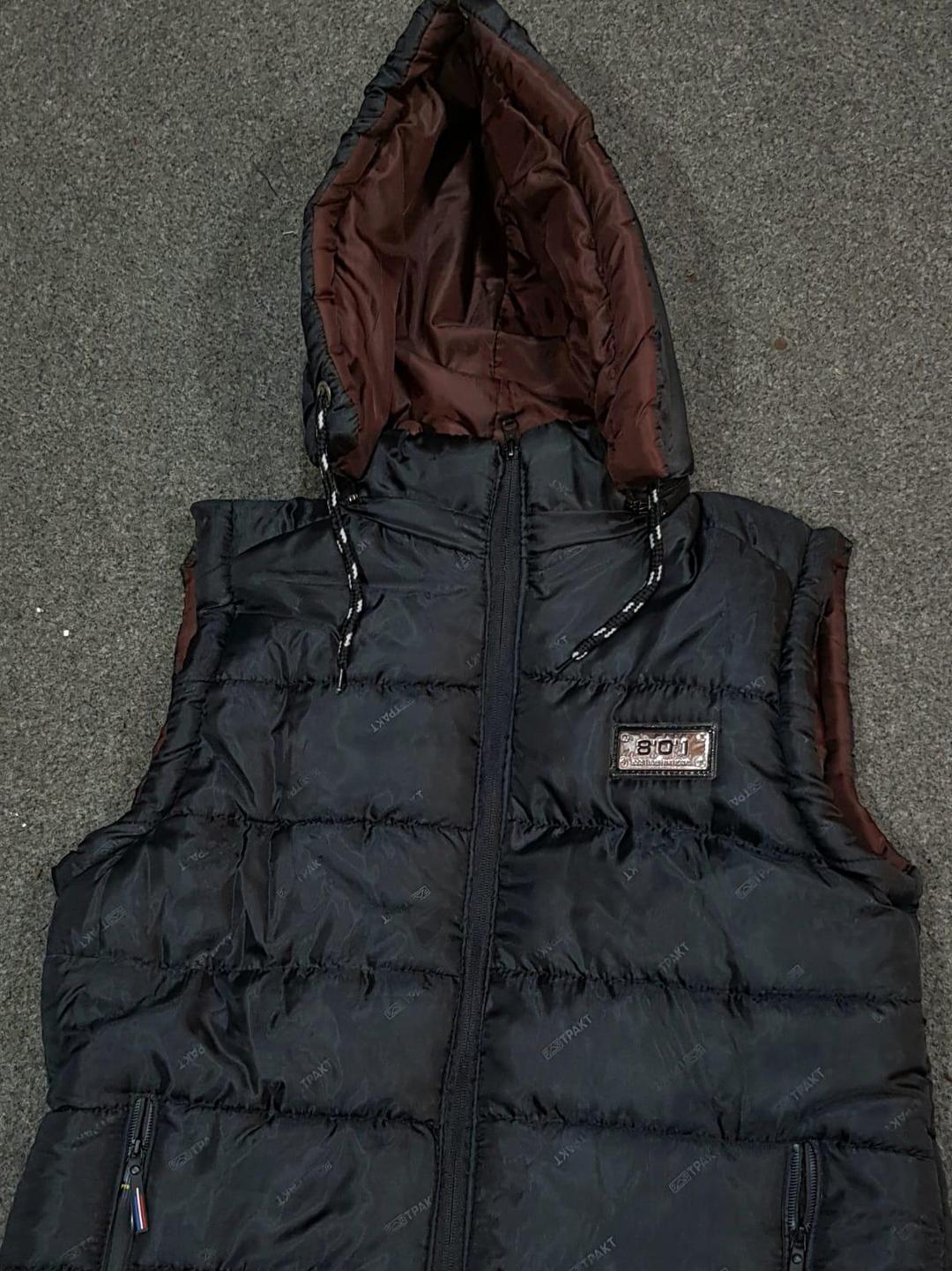 1 Pc Men's Parachute Plain Sleeveless Jacket