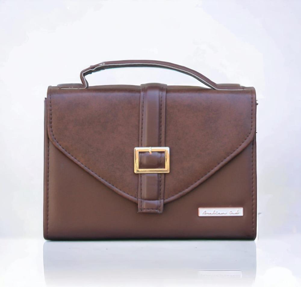 Women's PU Leather Plain Hand Bag