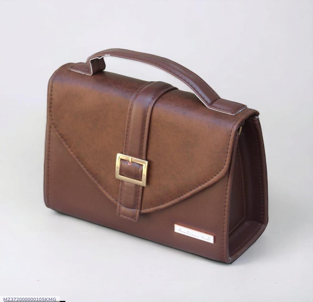 Women's PU Leather Plain Hand Bag