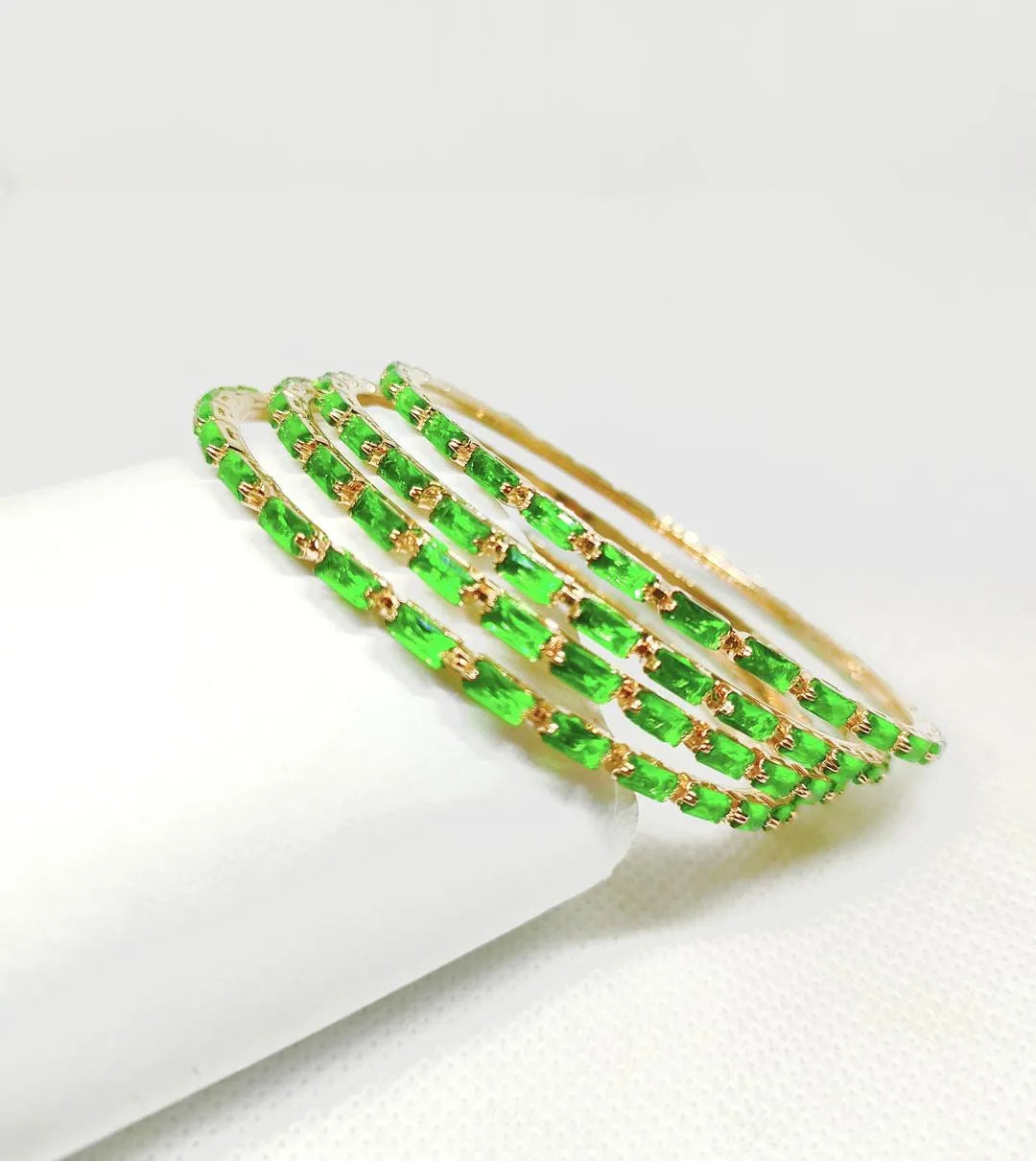 4 Pcs Plain Bangle Multi Colours