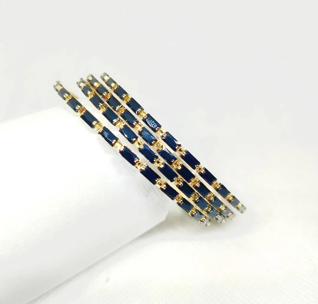 4 Pcs Plain Bangle Multi Colours