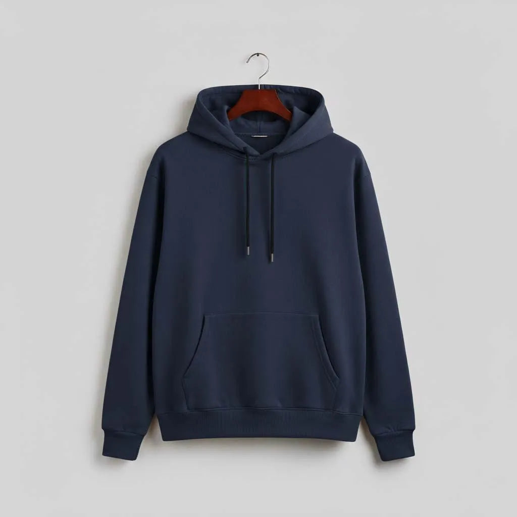 1 Pc Men's Fleece Plain Hoodie