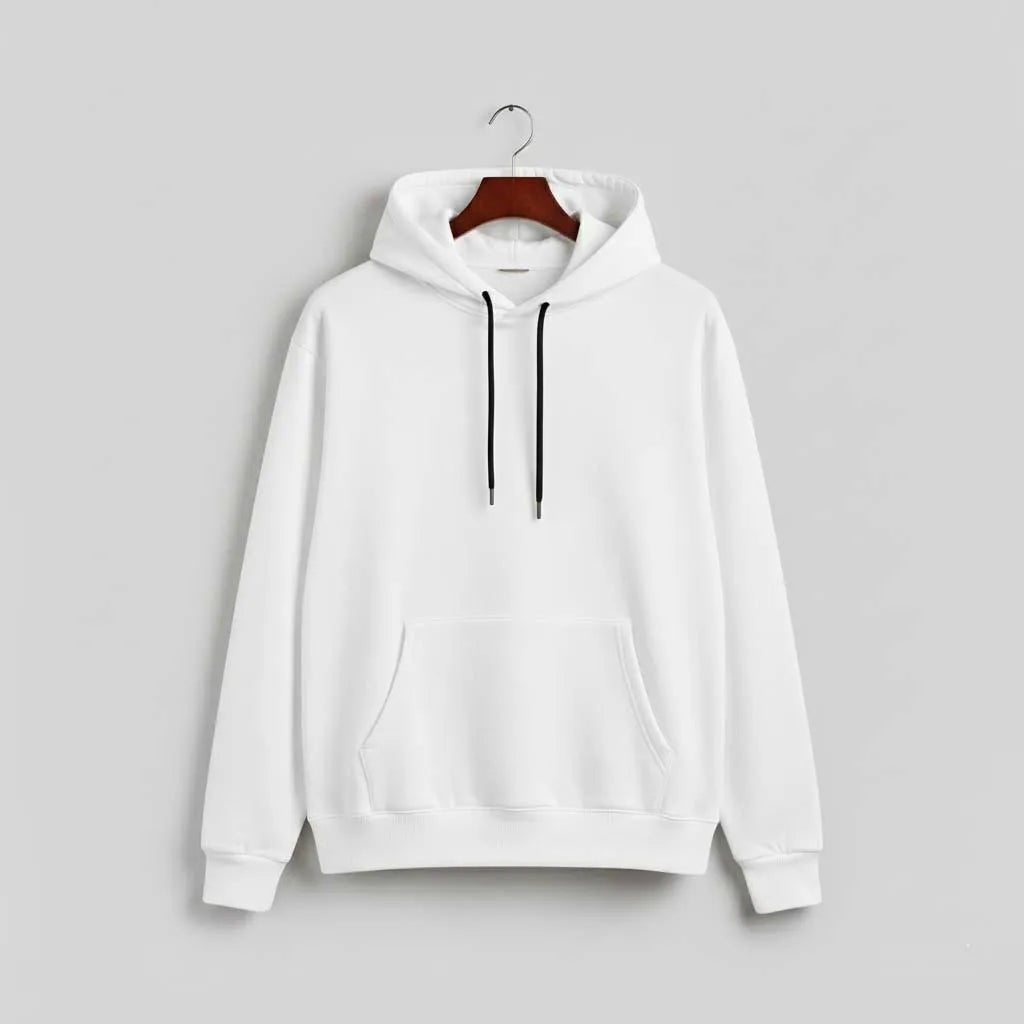 1 Pc Men's Fleece Plain Hoodie