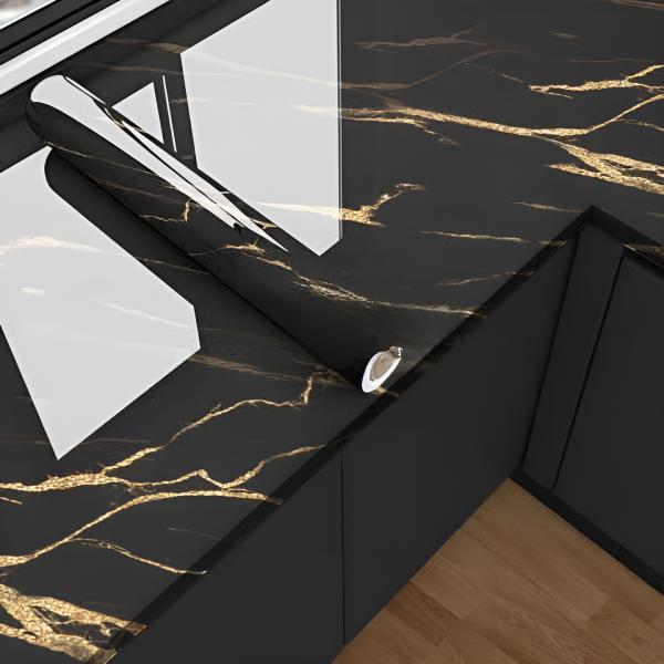 Self Adhesive Black and Golden Sheet